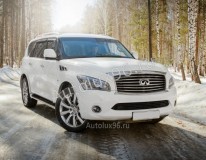 Infinity QX80 белый - Аренда автомобилей с водителем в Екатеринбурге | АвтоЛюкс