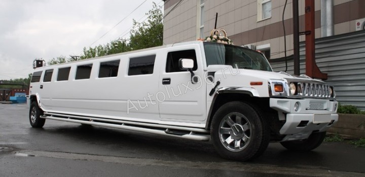 Hummer H2 20 мест аренда на свадьбу - Аренда автомобилей с водителем в Екатеринбурге | АвтоЛюкс