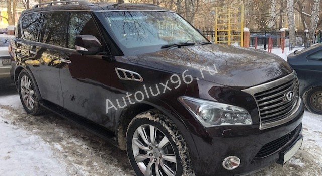 Infinity QX80 темно-бордовый аренда на свадьбу - Аренда автомобилей с водителем в Екатеринбурге | АвтоЛюкс